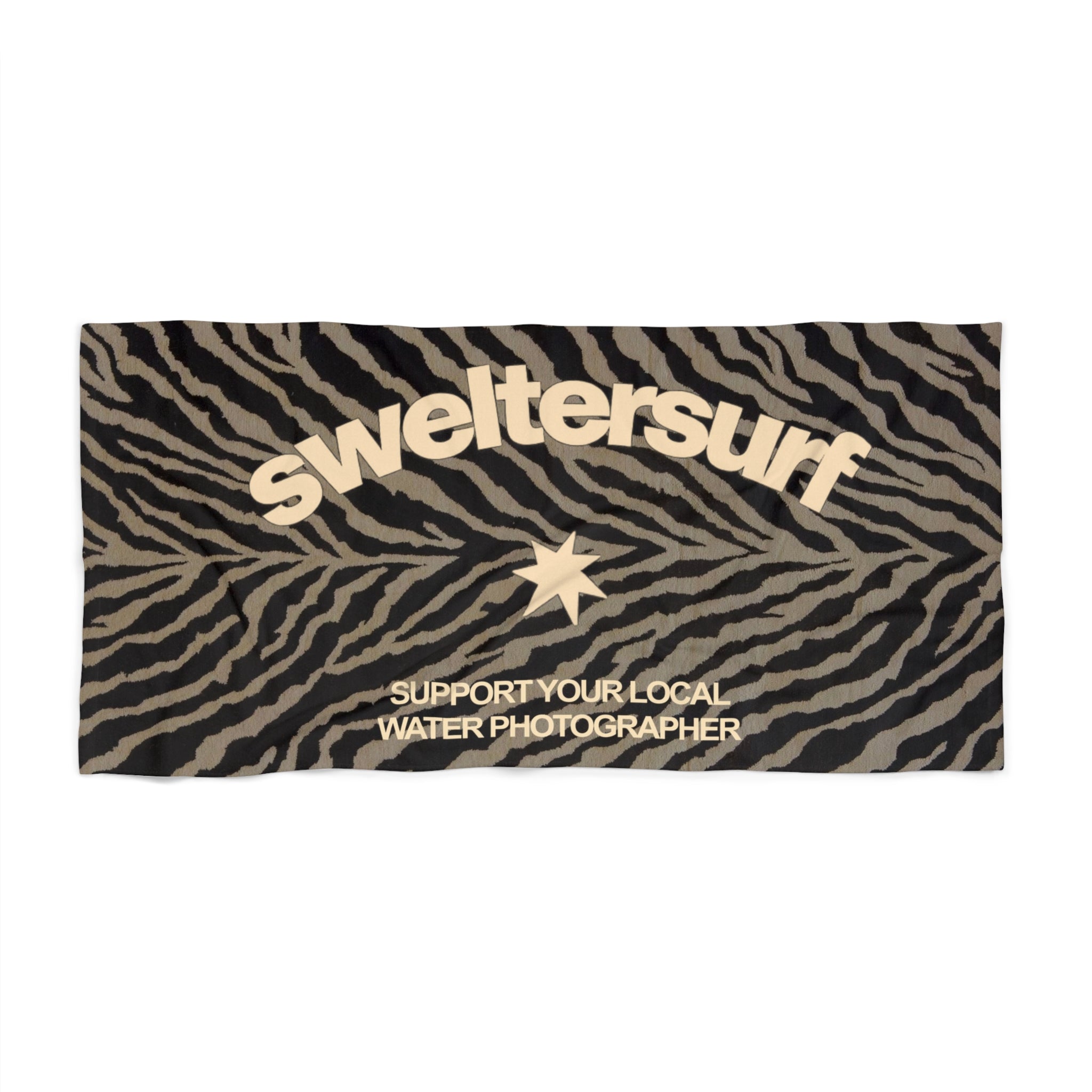 Swelter Surf Zebra Beach Towel