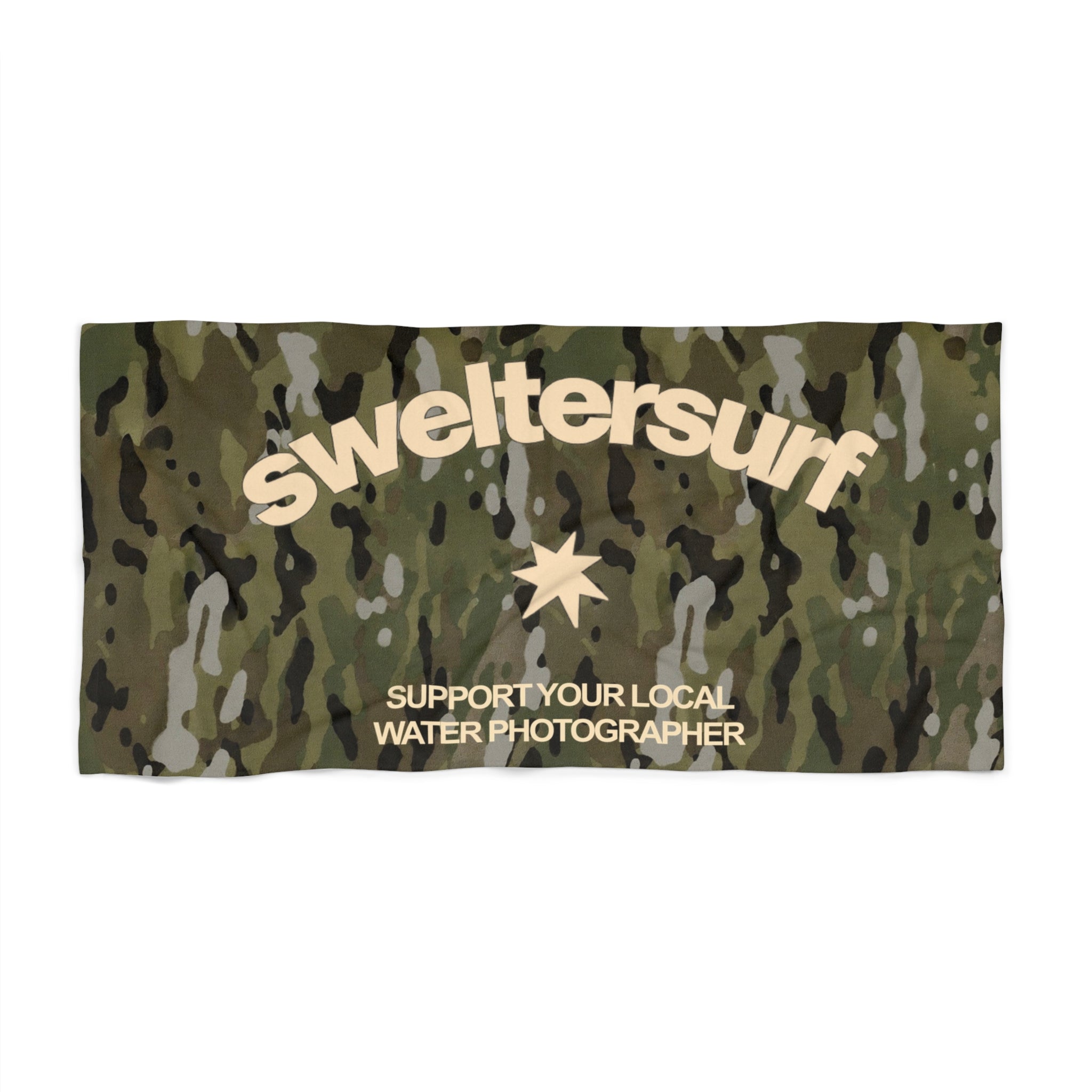 Swelter Surf Camo Beach Towel